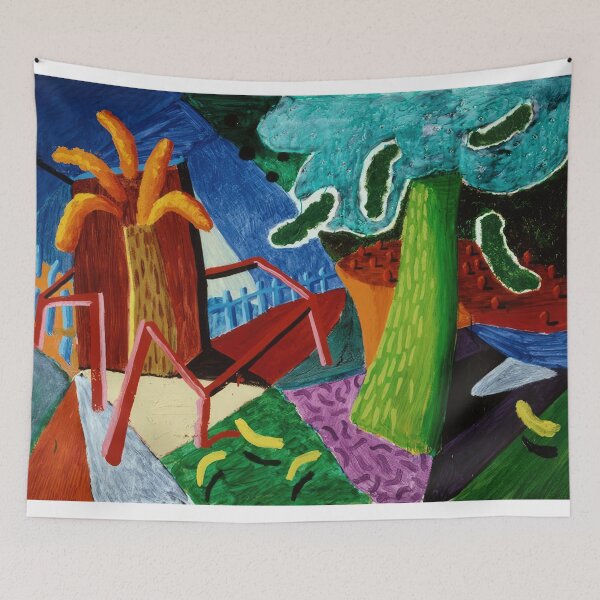 Item preview, David Hockney - David Hockney - David Hockney (79) - Vibrant California Pool – Pop Art Print Inspired by David Hockney designed and sold by KirstenShShop.