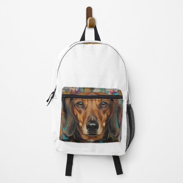 Item preview, Dachshund Dog Portrait - Vibrant Street Art Style Digital Artwork designed and sold by Stick-Shop9.