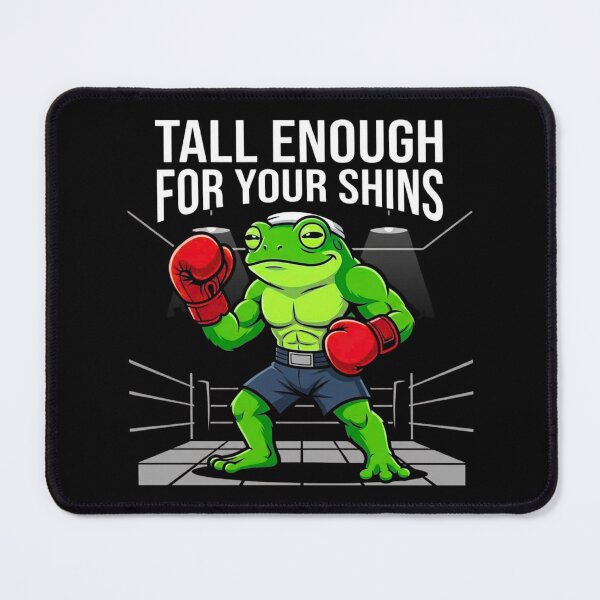 Item preview, Tall Enough For Your Shins  Sarcastic Animal Humor Streetwear Design Funny Frog Boxer Meme designed and sold by bilal sibgui.
