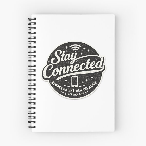 Item preview, Stay Connected Vintage Typography Sticker – Always Online Always Alive Design designed and sold by IconicDesignsXd.