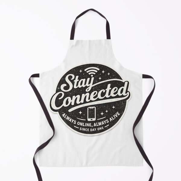 Item preview, Stay Connected Vintage Typography Sticker – Always Online Always Alive Design designed and sold by IconicDesignsXd.