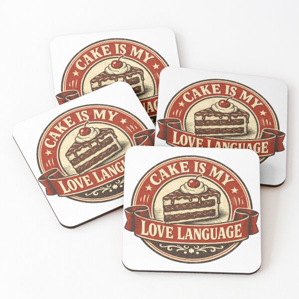 Item preview, Cake Is My Love Language – Funny Dessert Lover Quote Design designed and sold by rushaib.