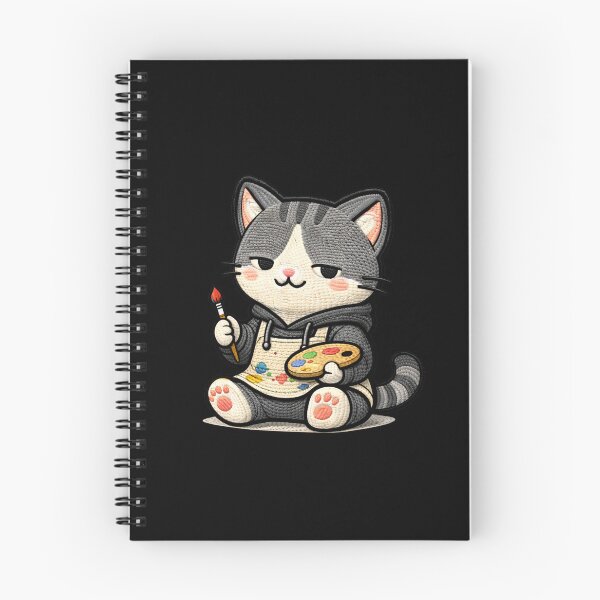 Item preview, Artist Cat Creative Aesthetic | Painter Kawaii Animal Embroidery Style designed and sold by ColorSplash123.