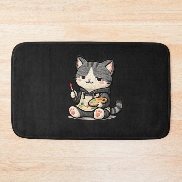 Item preview, Artist Cat Creative Aesthetic | Painter Kawaii Animal Embroidery Style designed and sold by ColorSplash123.