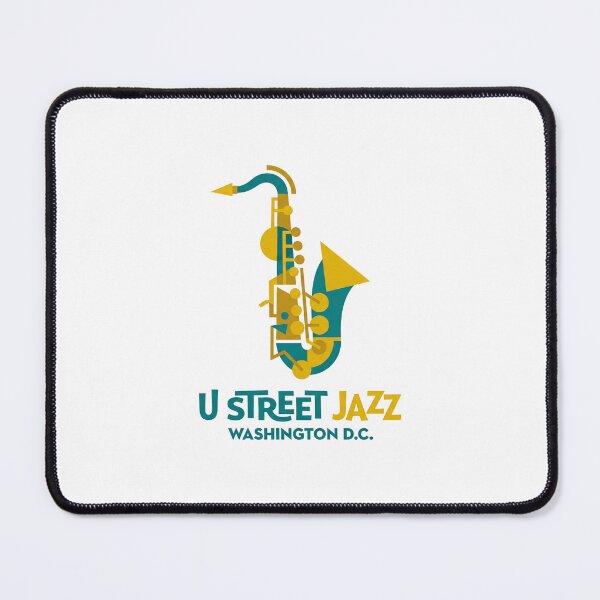 Item preview, U Street Jazz Washington DC Geometric Saxophone designed and sold by Fenay Designs.
