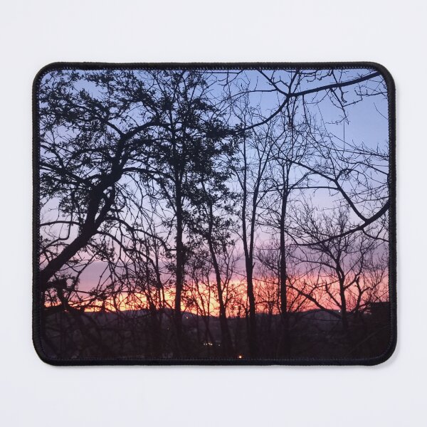 Item preview, Sunset Through Tree Branches  Warm Nature Light Photography designed and sold by AndaBast.