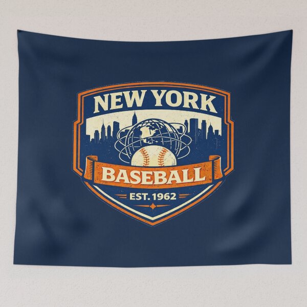 Item preview, New York Baseball Vintage Queens Stadium Retro Design designed and sold by GhostDawgs.