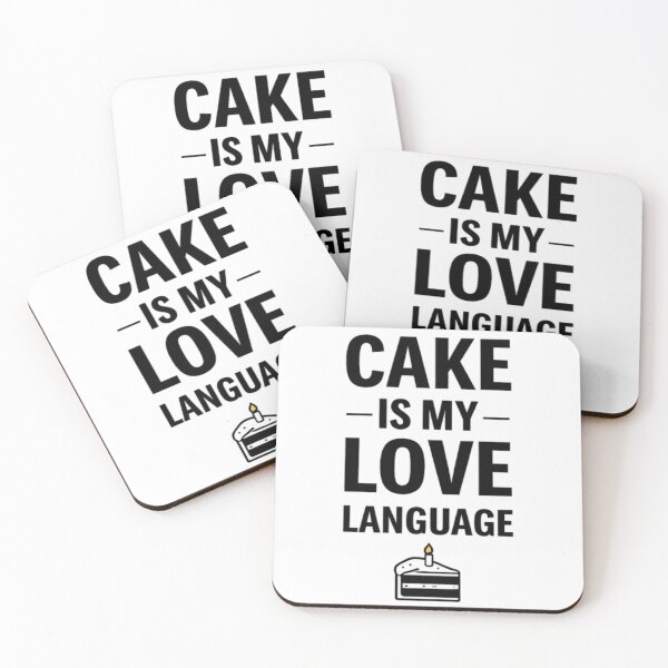 Item preview, Cake Is My Love Language – Funny Dessert Lover Quote Design designed and sold by rushaib.