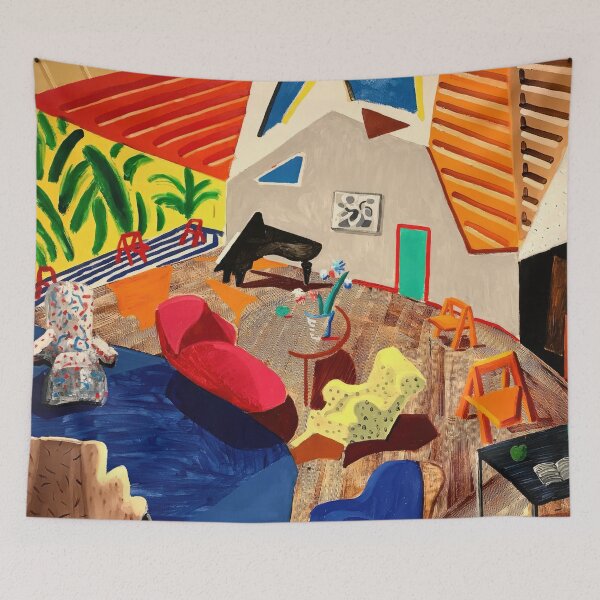 Item preview, David Hockney - David Hockney - David Hockney (88) - Vibrant California Pool – Pop Art Print Inspired by David Hockney designed and sold by KirstenShShop.