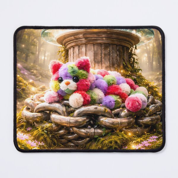 Item preview, Cute Fantasy Plush Creature Forest Magic Art  designed and sold by KnitOfShadoF.