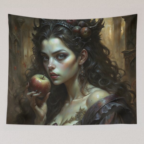 Item preview, Dark Queen with Forbidden Fruit Portrait designed and sold by DarkHolyQueen.