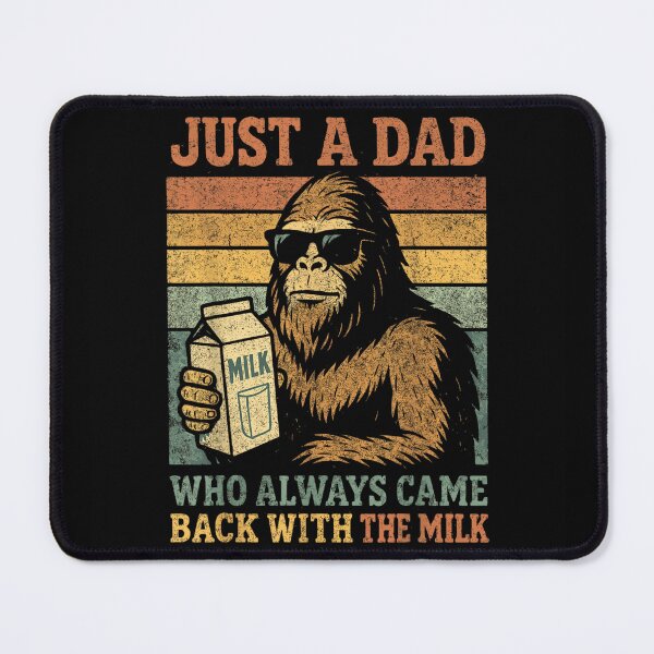 Item preview, Just A Dad Who Always Came Back With The Milk Bigfoot Retro designed and sold by CiranoSkasnot.