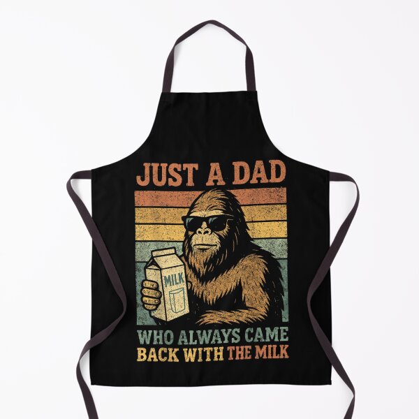 Item preview, Just A Dad Who Always Came Back With The Milk Bigfoot Retro designed and sold by CiranoSkasnot.