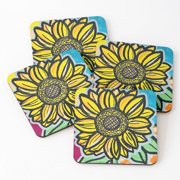 Item preview, Sunny Sunflower  designed and sold by Rebecca Lyon Art .