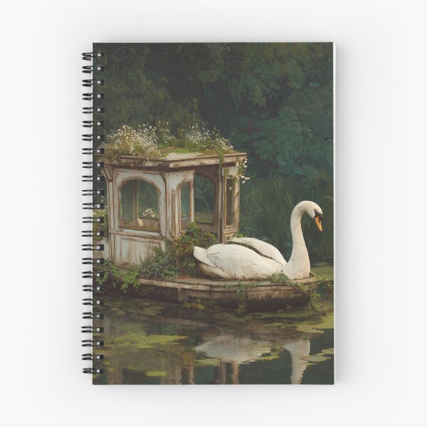 Item preview, Abandoned Swan Boat – Overgrown Garden Dreamscape designed and sold by Swedeprep.