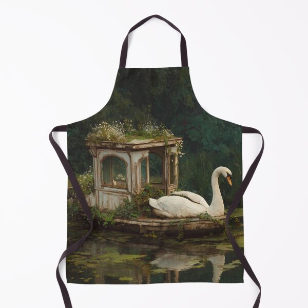 Item preview, Abandoned Swan Boat – Overgrown Garden Dreamscape designed and sold by Swedeprep.