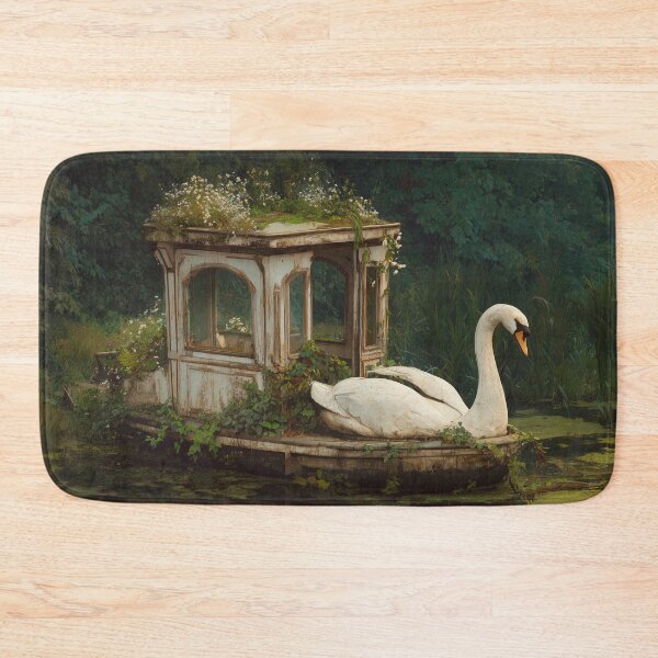Item preview, Abandoned Swan Boat – Overgrown Garden Dreamscape designed and sold by Swedeprep.