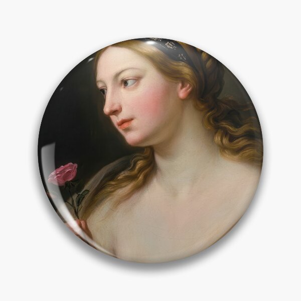 Item preview, Girl with a Rose Portrait by Guido Reni designed and sold by TheSoulOfArt.