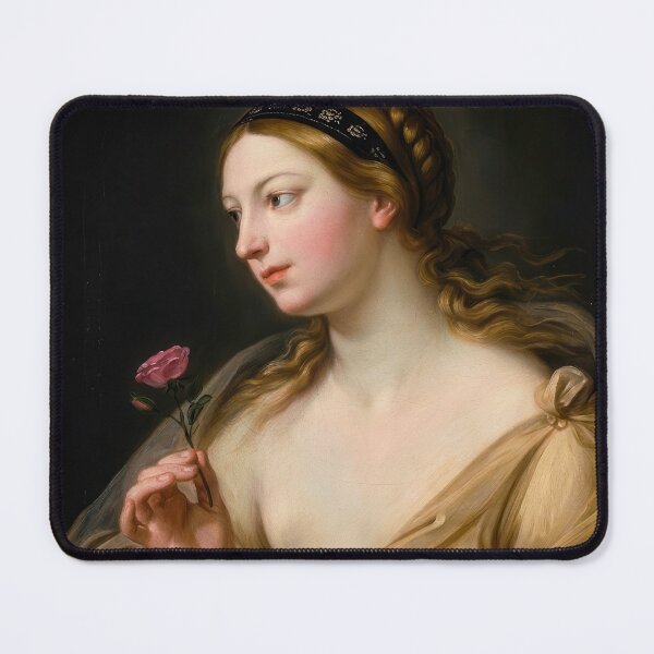 Item preview, Girl with a Rose Portrait by Guido Reni designed and sold by TheSoulOfArt.