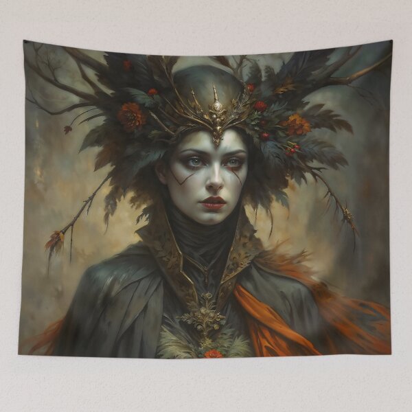 Item preview, Forest Queen of the Goths Dark Portrait designed and sold by DarkHolyQueen.
