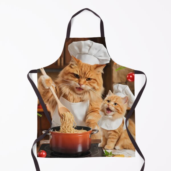 Item preview, Cats in the kitchen. designed and sold by MyHappyArtShop.
