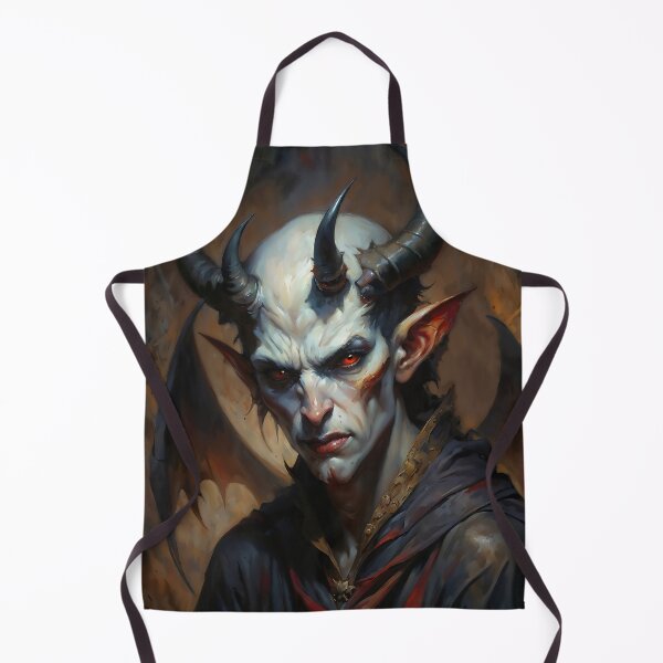 Item preview, Horned Devil Portrait with Bat Wings designed and sold by DarkHolyQueen.