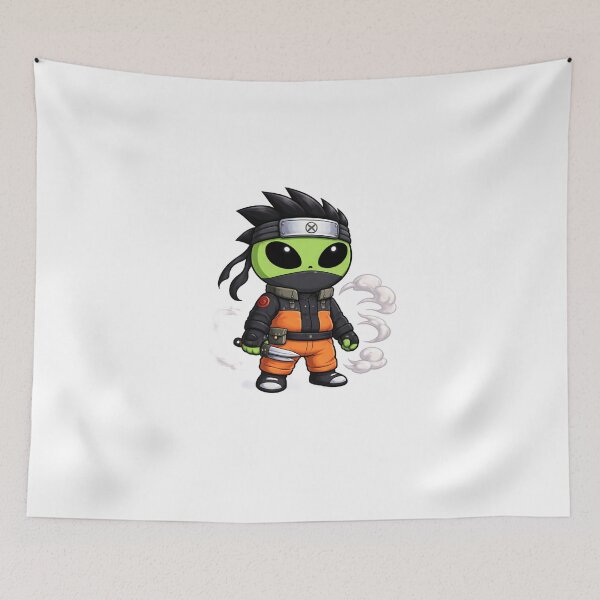 Item preview, Ninja Alien Chibi | Cute Warrior Character designed and sold by fedetrev.
