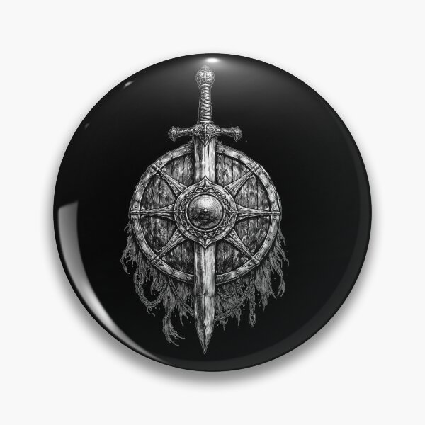 Item preview, Sword and Shield – Warrior Emblem Design designed and sold by Express Culture.