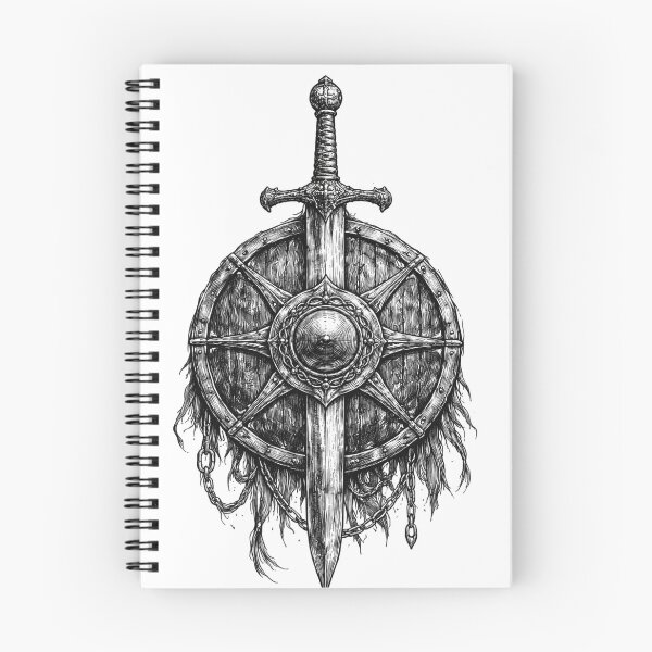 Item preview, Sword and Shield – Warrior Emblem Design designed and sold by Express Culture.