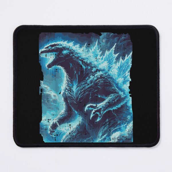 Item preview, Blue Glow Nuclear Monster King Atomic Breath Aesthetic Kaiju Retro Japanese Art designed and sold by KistanosMeka.