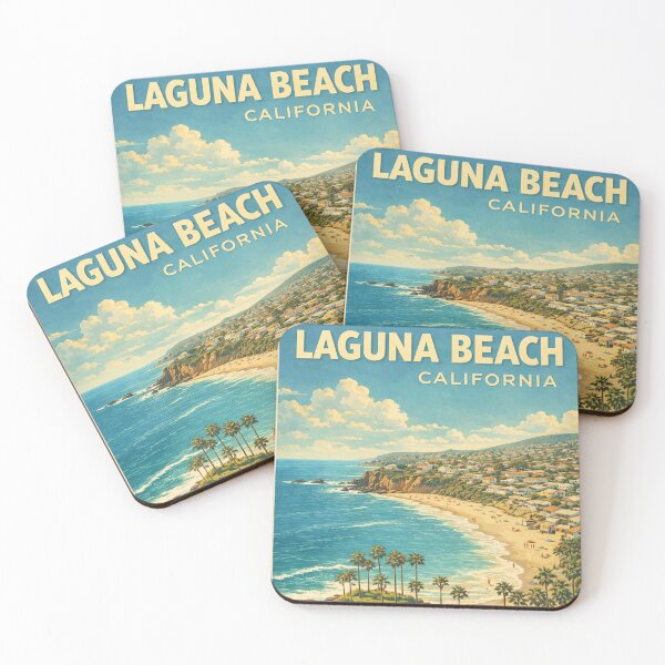 Item preview, Retro Laguna Beach Sunset designed and sold by vectcd.