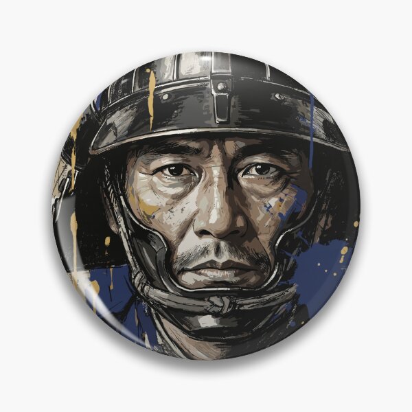 Item preview, Portrait of a Japanese Samurai Warrior with a Kabuto Helmet designed and sold by TaruHonu.