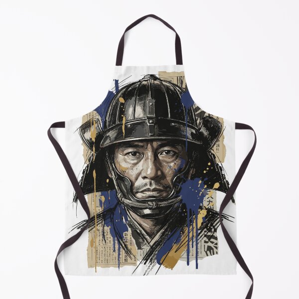 Item preview, Portrait of a Japanese Samurai Warrior with a Kabuto Helmet designed and sold by TaruHonu.