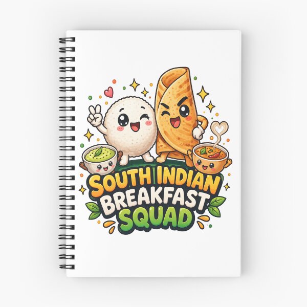Item preview, South Indian Breakfast Squad– Cute Idli Dosa Cartoon Food Design | Indian Food Lover Graphic designed and sold by Globalcitytees.