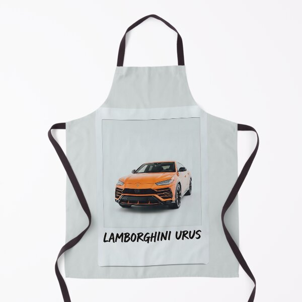 Item preview, Orange Lamborghini Urus Side View Vintage Style Super SUV Art designed and sold by Motorline44.