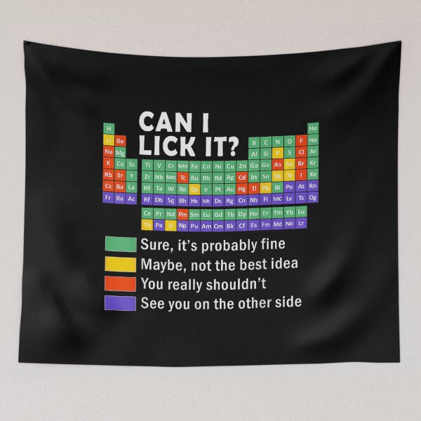 Item preview, Funny Science Teacher Periodic Table Can I Lick It Chemistry Humor Gift designed and sold by KistanosMeka.