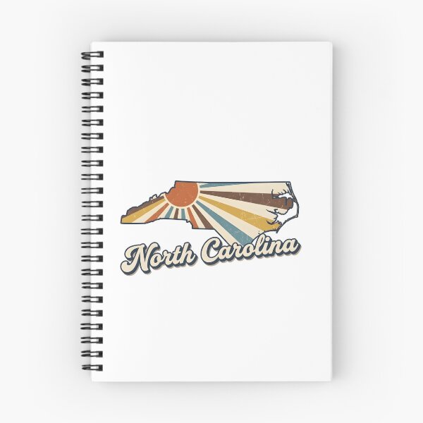 Item preview, North Carolina Retro Sunset State Silhouette – Vintage Distressed Design designed and sold by Paper Drip.