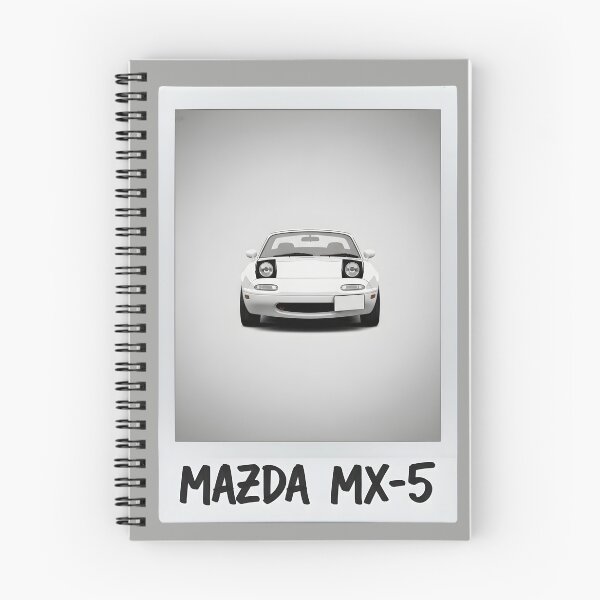 Item preview, White Mazda MX-5 Miata NA Vintage Style Classic JDM Car Art designed and sold by Motorline44.