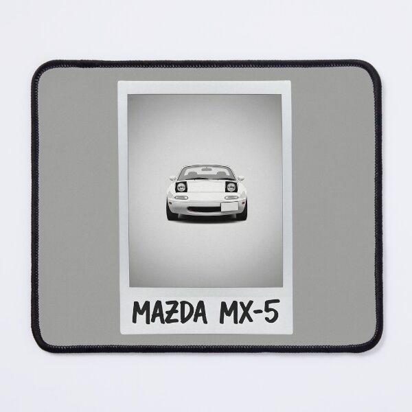 Item preview, White Mazda MX-5 Miata NA Vintage Style Classic JDM Car Art designed and sold by Motorline44.