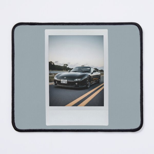 Item preview, Black Mazda RX-7 FD Vintage Style JDM Classic Sports Car Art designed and sold by Motorline44.