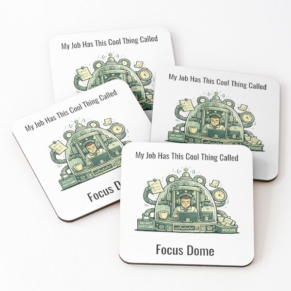 Item preview, Focus Dome – Funny Office Humor Productivity Design designed and sold by SillentDesign.