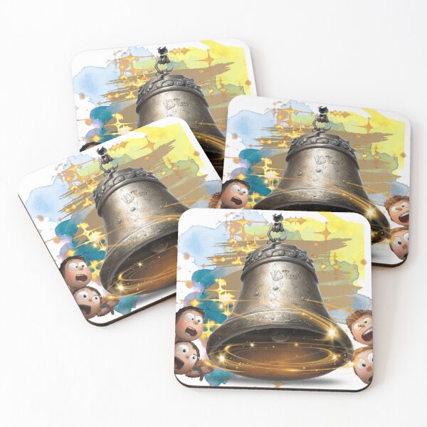 Item preview, Magic Bell Illustration, Fantasy Ringing Bell Art, Vintage Bell Sparkle, Cute Cartoon Reaction, Magical Sound Concept designed and sold by ChenEngEng.