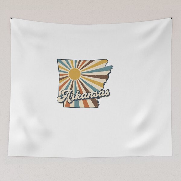 Item preview, Arkansas Retro Sunset State Silhouette – Vintage Distressed Design designed and sold by Paper Drip.
