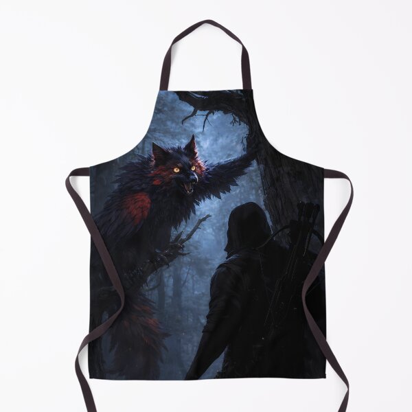 Item preview, Dark Hunter vs Demon Raven Forest Fantasy designed and sold by KnitOfShadoF.
