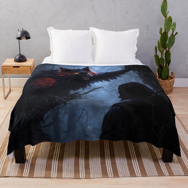 Item preview, Dark Hunter vs Demon Raven Forest Fantasy designed and sold by KnitOfShadoF.