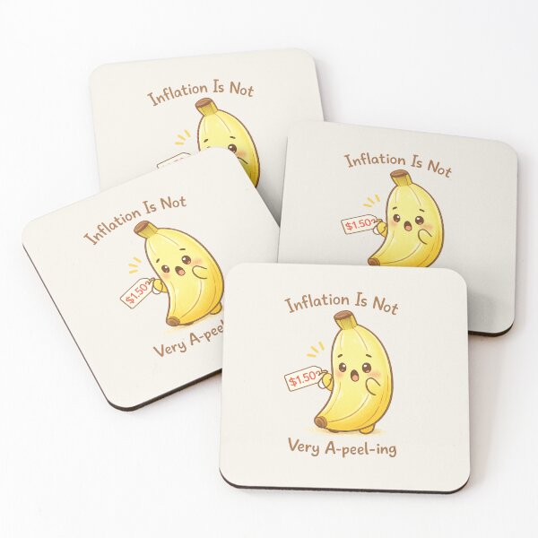 Item preview, Cute Banana Inflation Meme Kawaii Sticker | Funny A-peel-ing Pun Art Pastel Aesthetic designed and sold by PopCulturePixel.