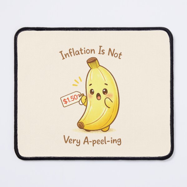 Item preview, Cute Banana Inflation Meme Kawaii Sticker | Funny A-peel-ing Pun Art Pastel Aesthetic designed and sold by PopCulturePixel.