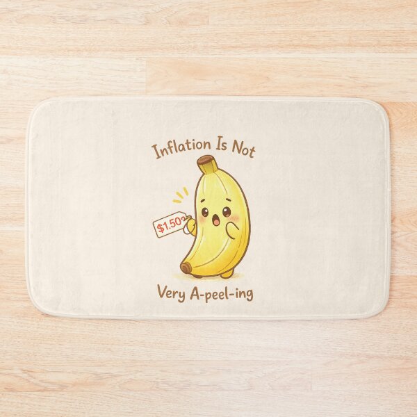 Item preview, Cute Banana Inflation Meme Kawaii Sticker | Funny A-peel-ing Pun Art Pastel Aesthetic designed and sold by PopCulturePixel.