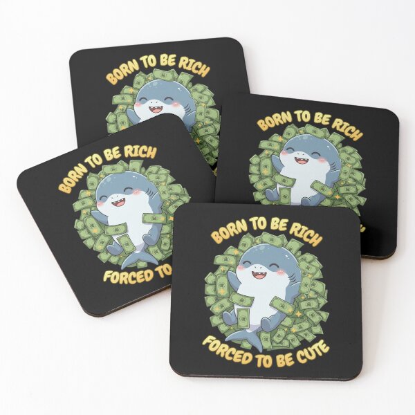 Item preview, Born To Be Rich Shark designed and sold by Nature's Chibis.