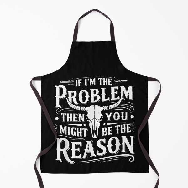 Item preview, If I Am The Problem Then You Might Be The Reason Western Skull designed and sold by Clyrexor.
